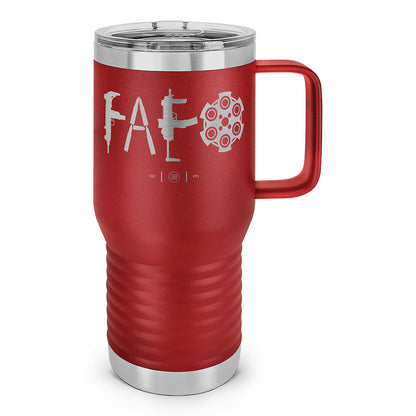 F Around & Find Out FAFO Laser Etched 20oz Travel Mug
