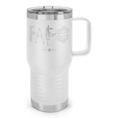 F Around & Find Out FAFO Detailed Laser Etched 20oz Travel Mug