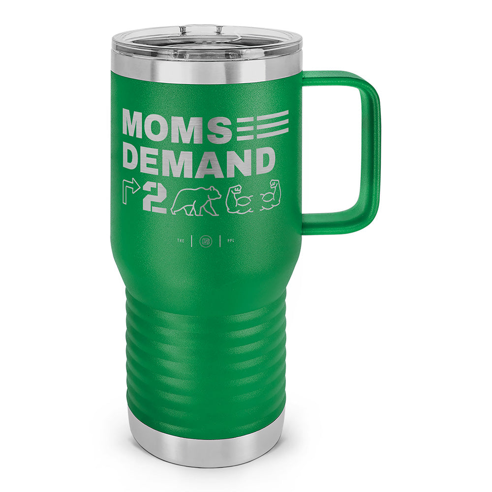 Moms Demand Right To Bear Arms Laser Etched 20oz Travel Mug