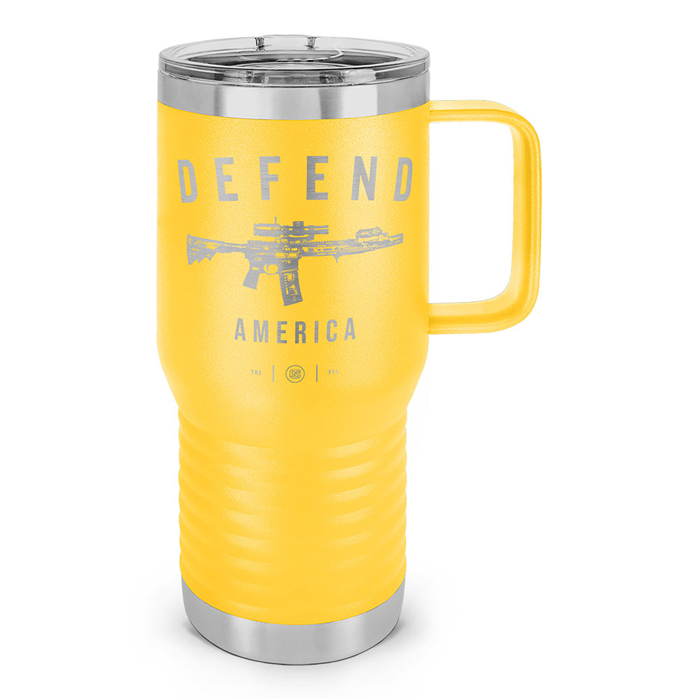 Defend America Laser Etched 20oz Travel Mug