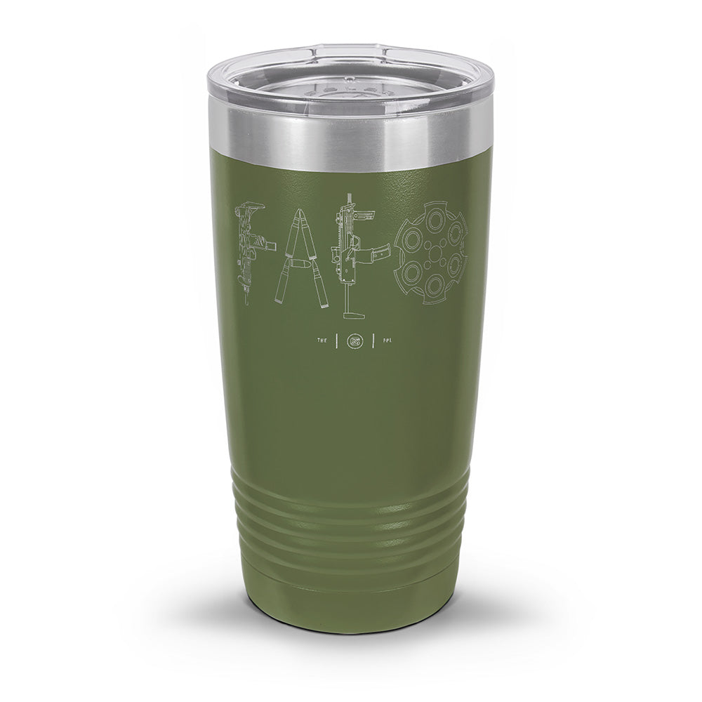 F Around & Find Out FAFO Detailed Laser Etched 30oz/20oz Tumbler
