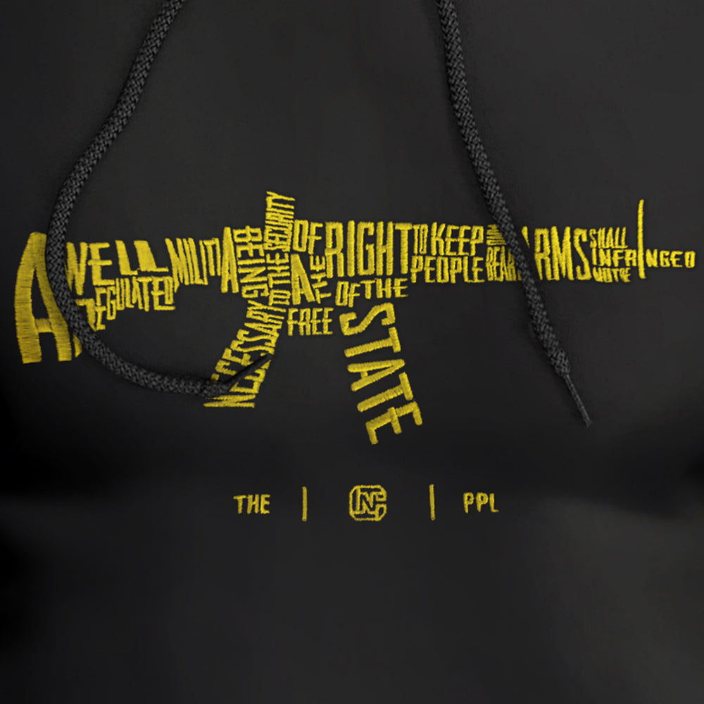 AR-15s are Protected by the 2nd Amendment Embroidered Premium Hoodie