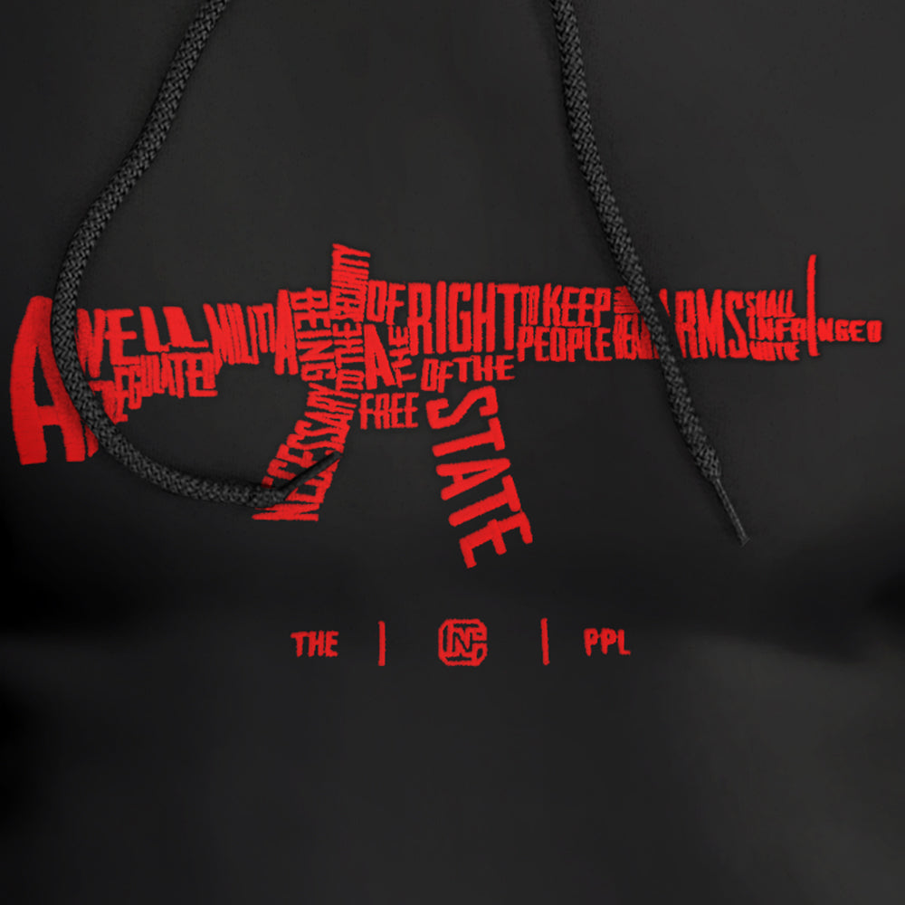 AR-15s are Protected by the 2nd Amendment Embroidered Premium Hoodie