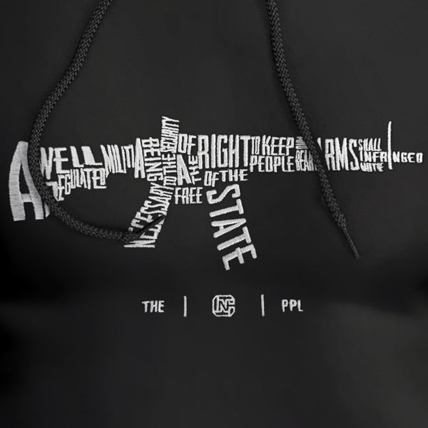 AR-15s are Protected by the 2nd Amendment Embroidered Premium Hoodie