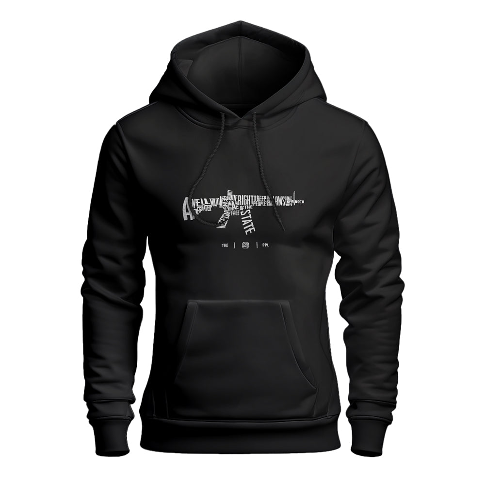 AR 15s are Protected by the 2nd Amendment Embroidered Premium Hoodie PewPewLife