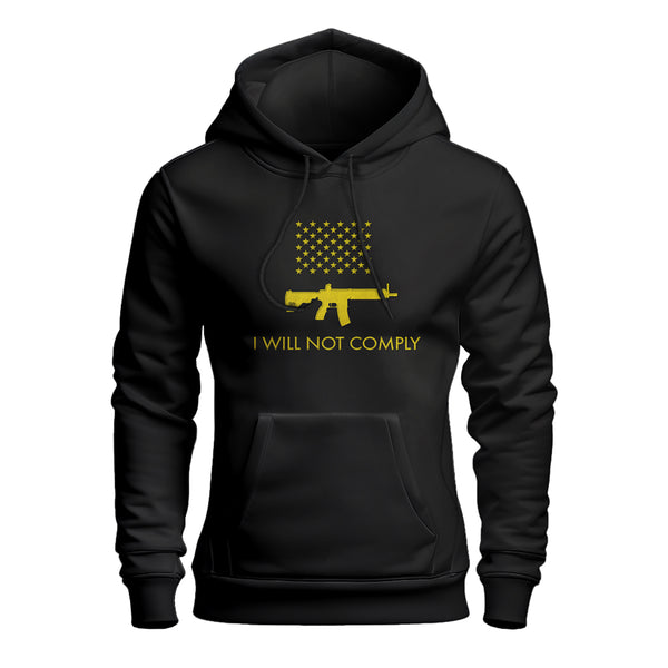 I Will Not Comply Embroidered Premium Hoodie