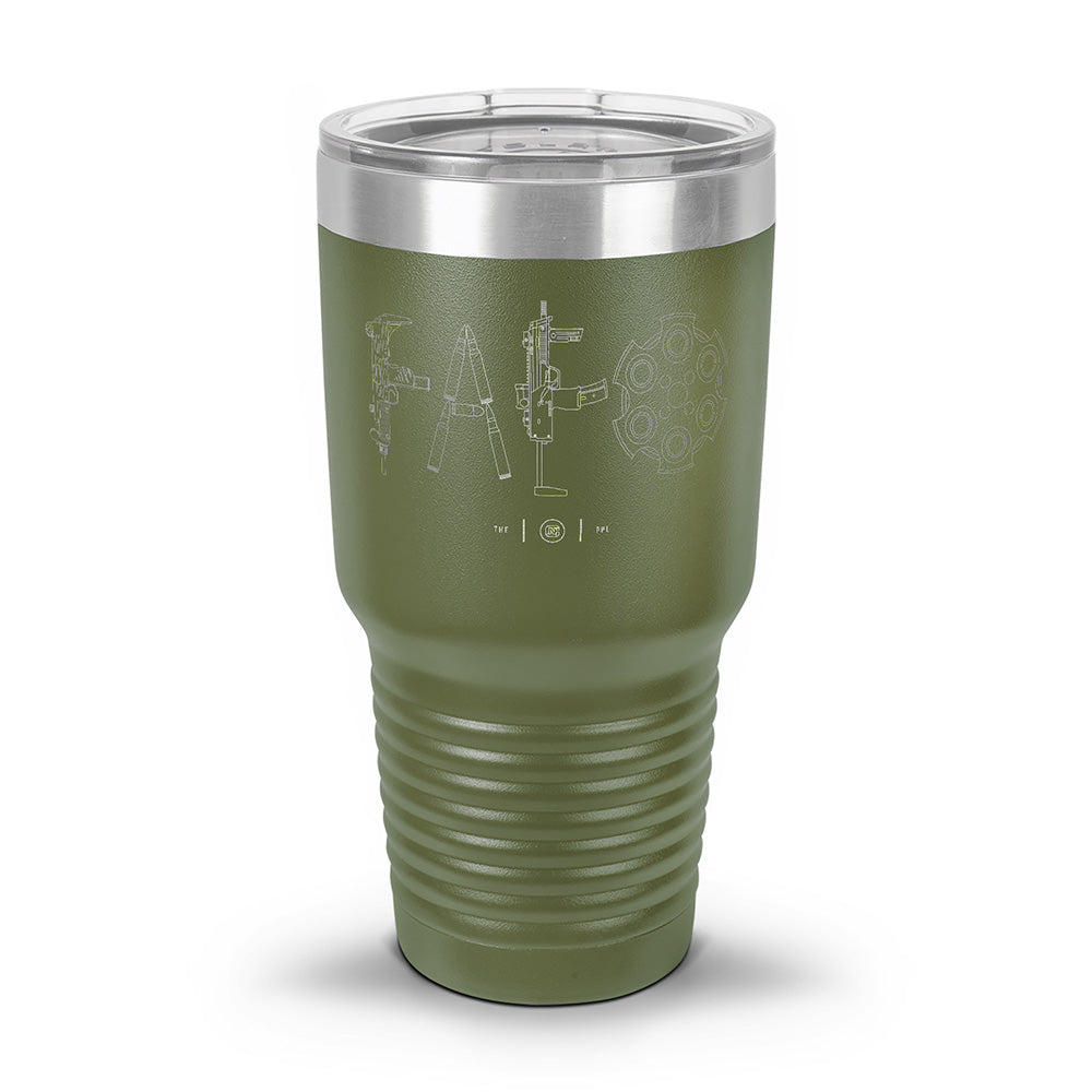 F Around & Find Out FAFO Detailed Laser Etched 30oz/20oz Tumbler
