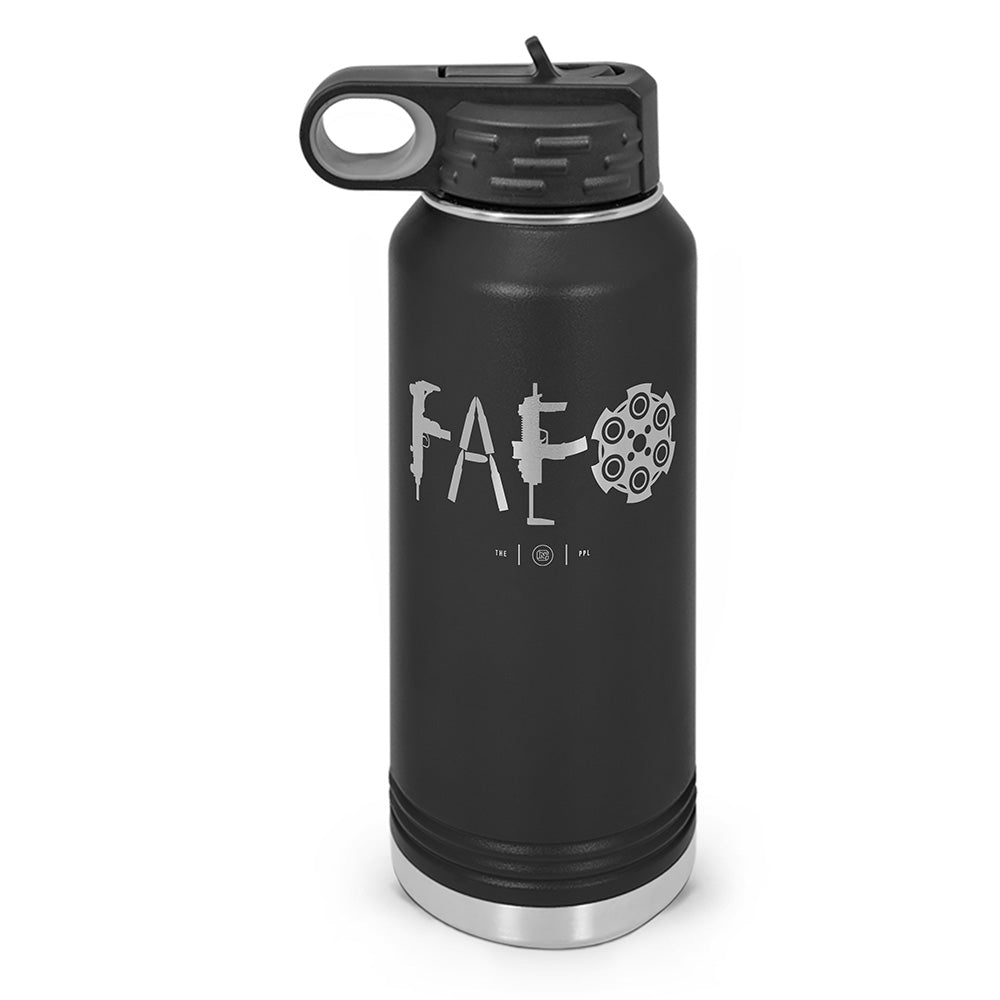 F Around & Find Out FAFO Double Wall Insulated Laser Etched Water Bottle