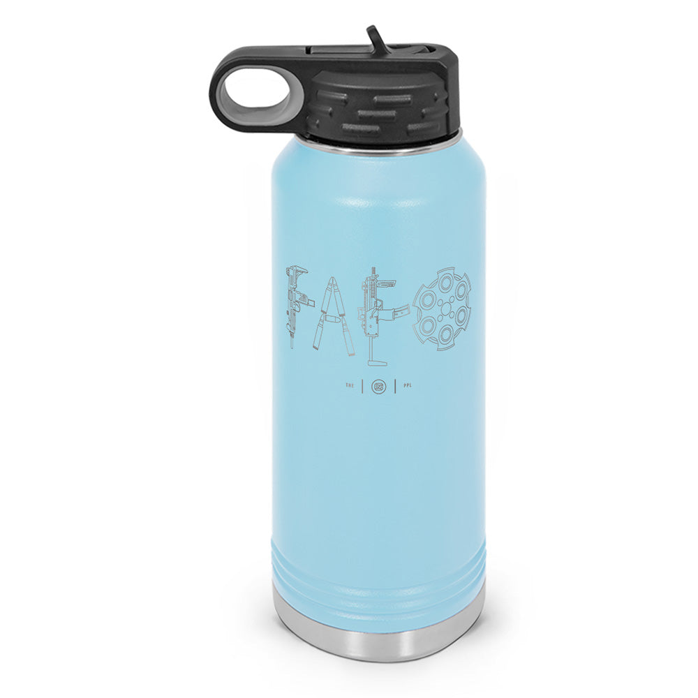 F Around & Find Out FAFO Detailed Double Wall Insulated Laser Etched Water Bottle