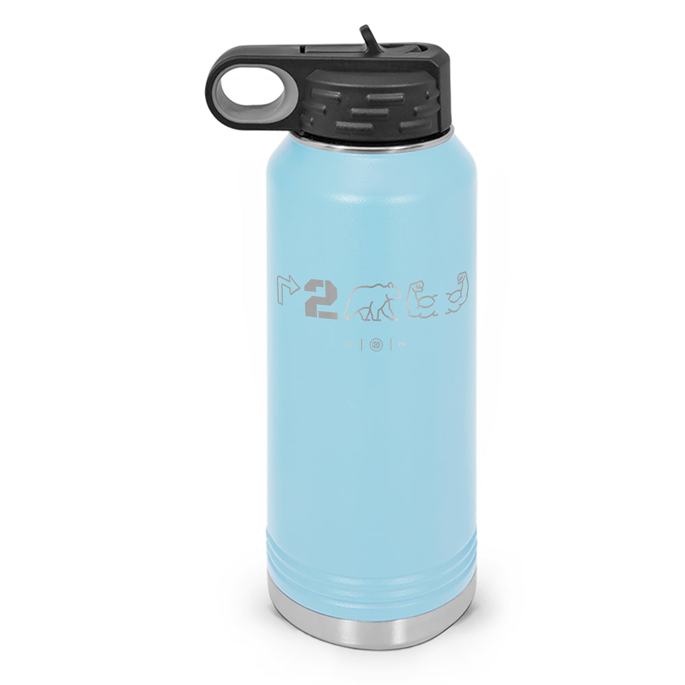 Right To Bear Arms Double Wall Insulated Laser Etched Water Bottle