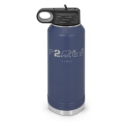 Right To Bear Arms Double Wall Insulated Laser Etched Water Bottle