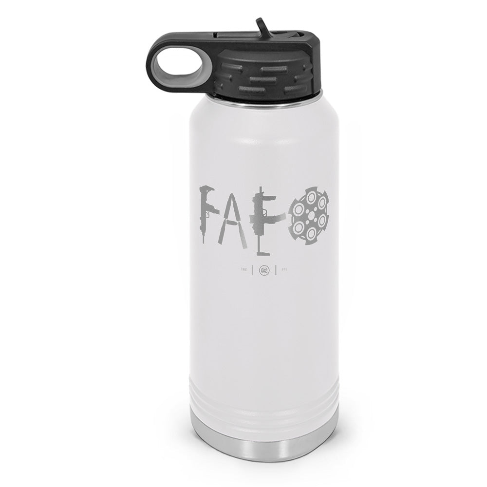 F Around & Find Out FAFO Double Wall Insulated Laser Etched Water Bottle