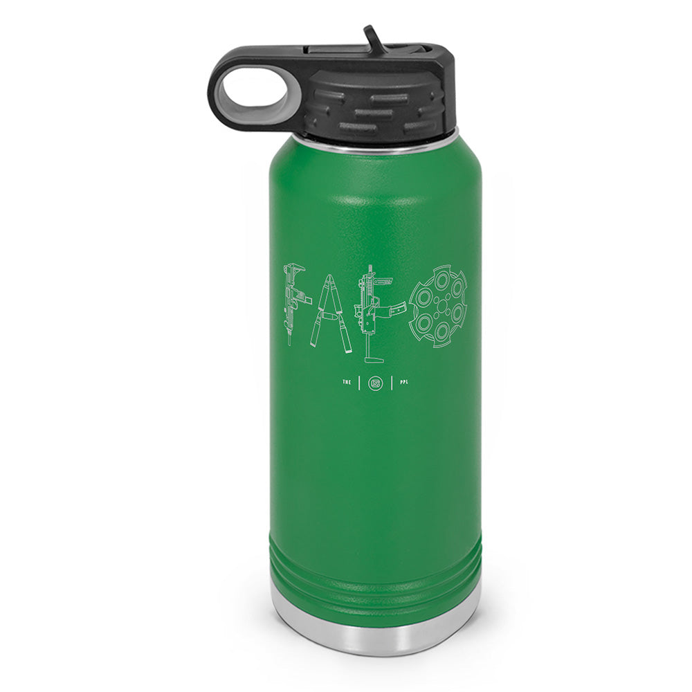 F Around & Find Out FAFO Detailed Double Wall Insulated Laser Etched Water Bottle