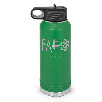 F Around & Find Out FAFO Double Wall Insulated Laser Etched Water Bottle