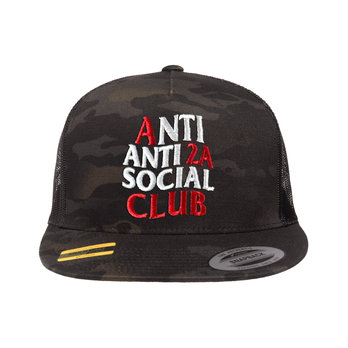 Anti Anti-2A Social Club Black MultiCam Snapback