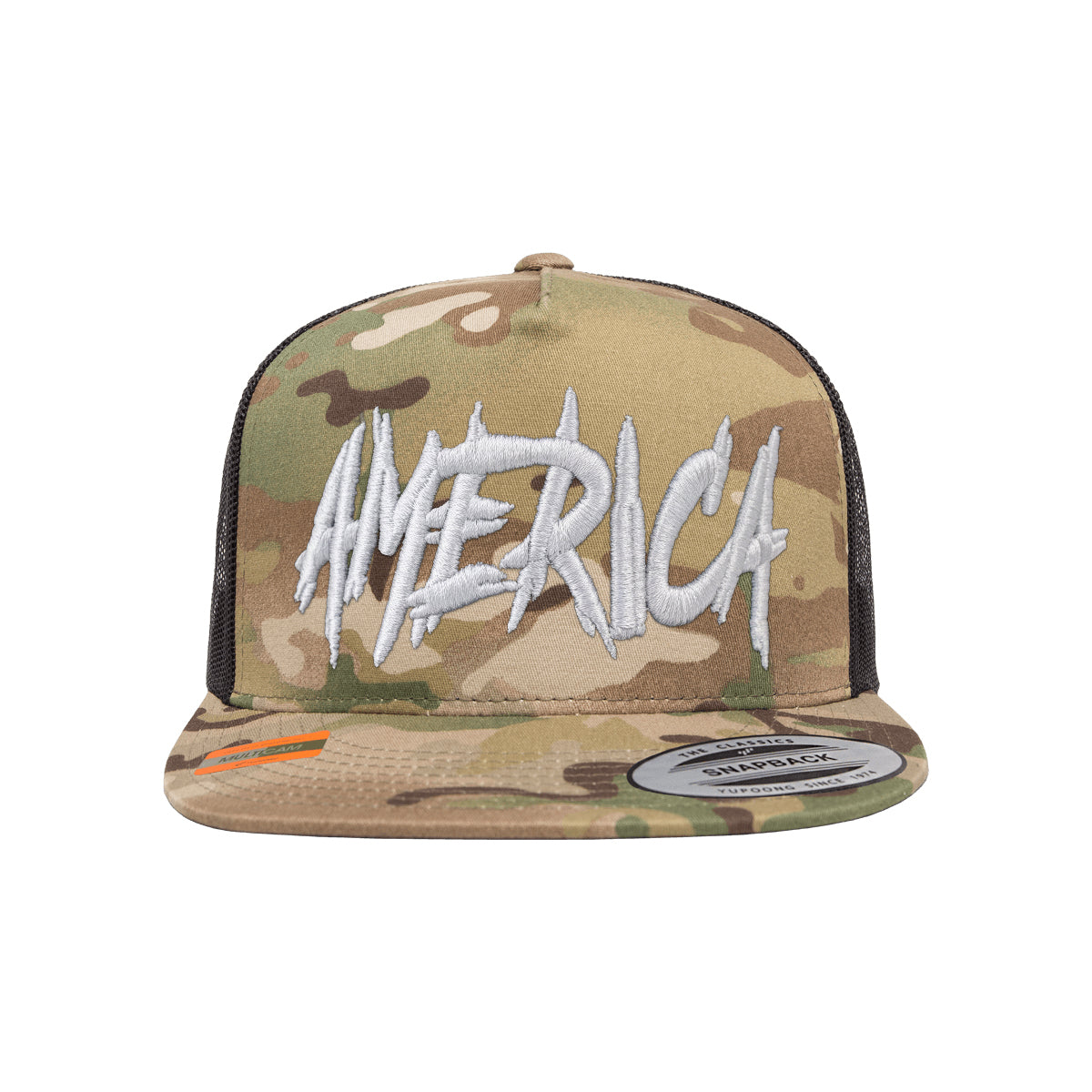 AMERICA Embroidered Tactical Arid Trucker Hat Snapback