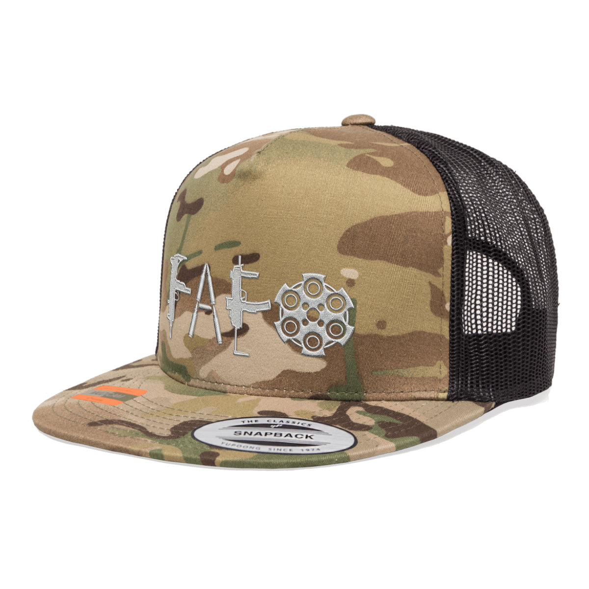 F Around & Find Out FAFO Embroidered Tactical Arid Trucker Hat Snapback