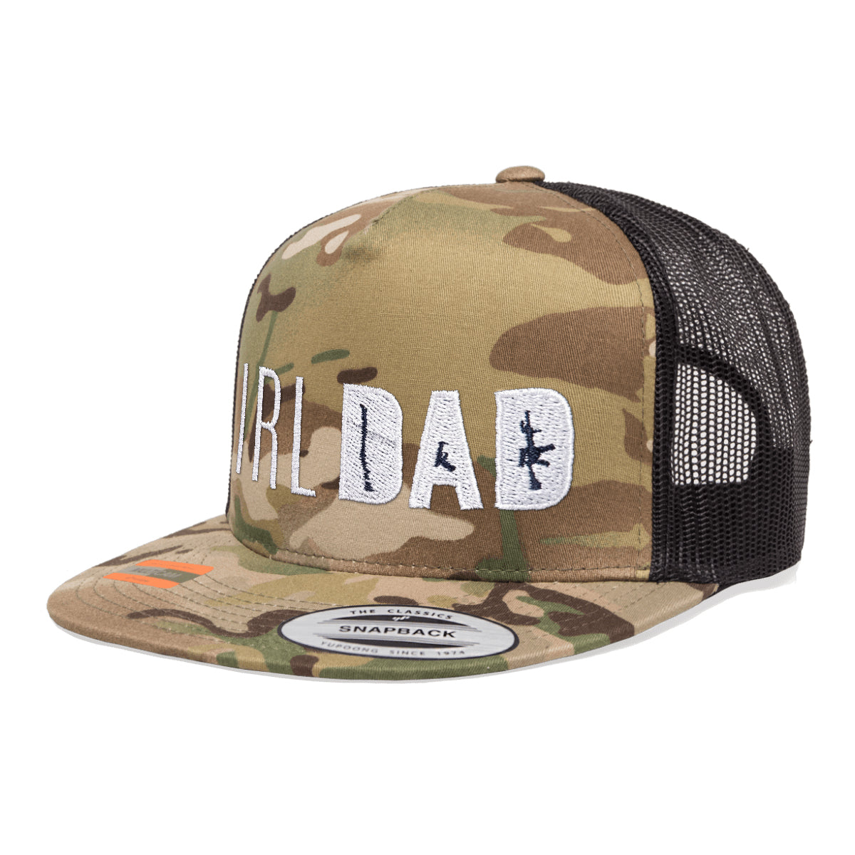 Gun Owning Girl Dad Embroidered Tactical Arid Trucker Hat Snapback