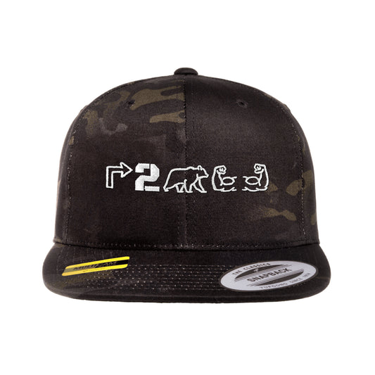 Right To Bear Arms Black MultiCam Snapback