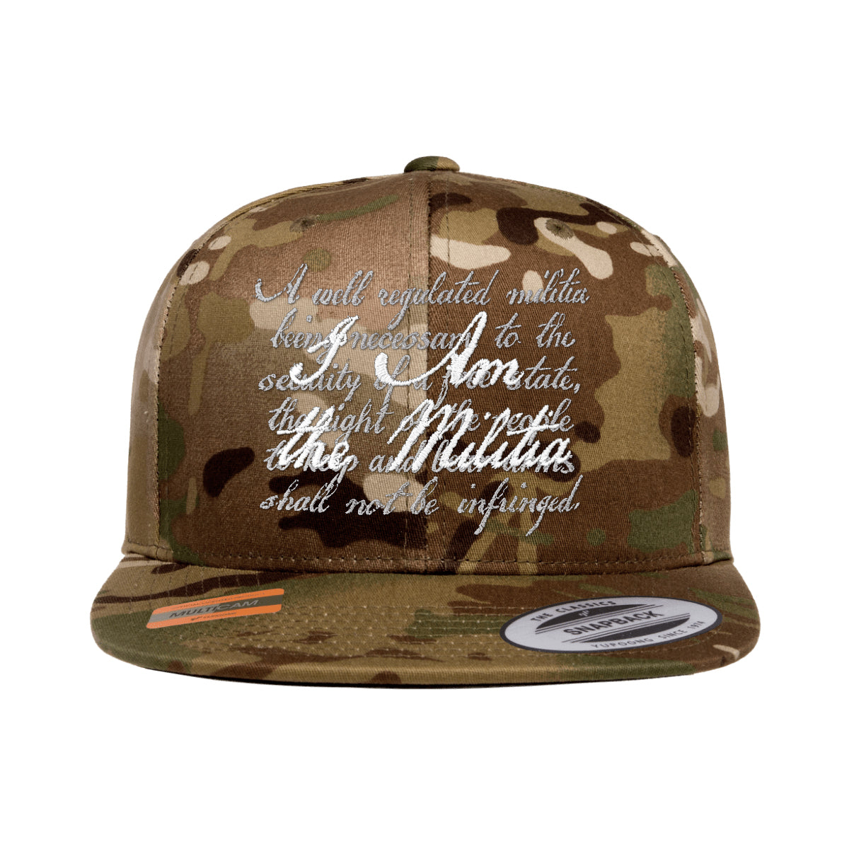 I Am The Militia Embroidered Tactical Arid Snapback