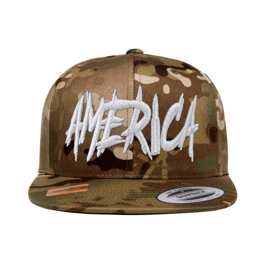 AMERICA Embroidered Tactical Arid Snapback
