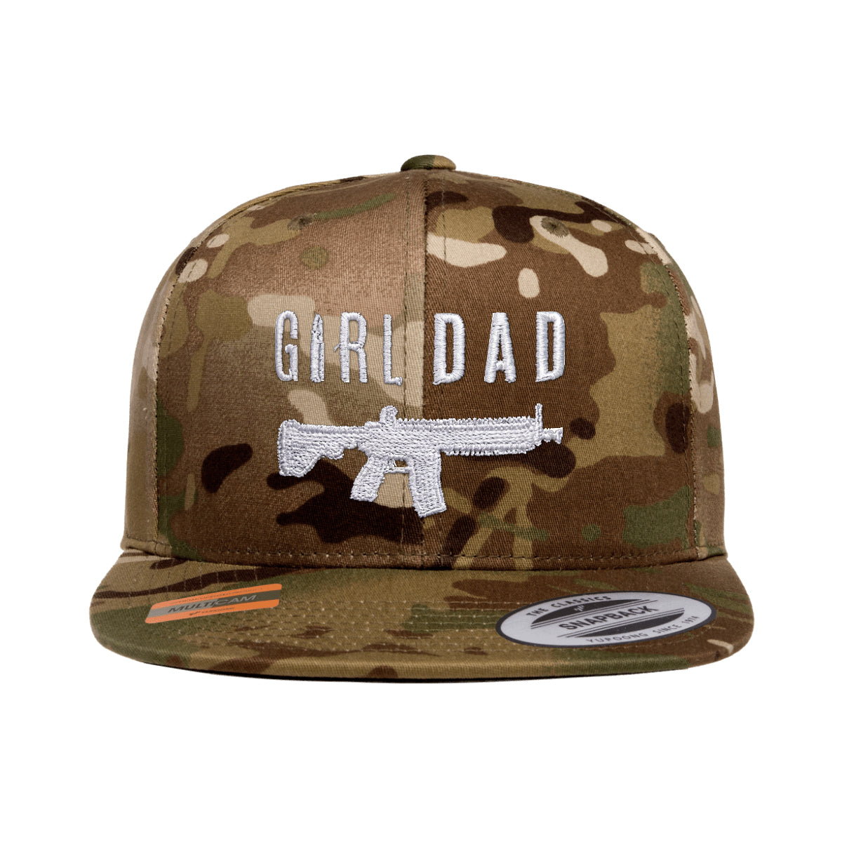 Gun Owning Girl Dad V1 Embroidered Tactical Arid Snapback