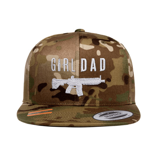 Gun Owning Girl Dad V1 Embroidered Tactical Arid Snapback