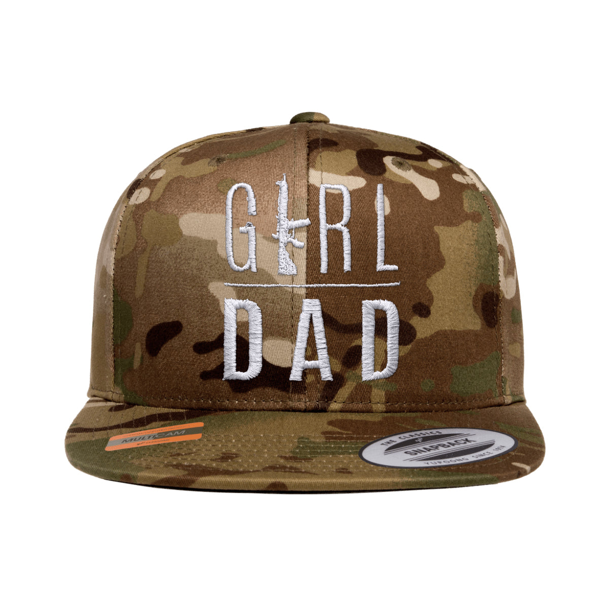 Gun Owning Girl Dad V2 Embroidered Tactical Arid Snapback