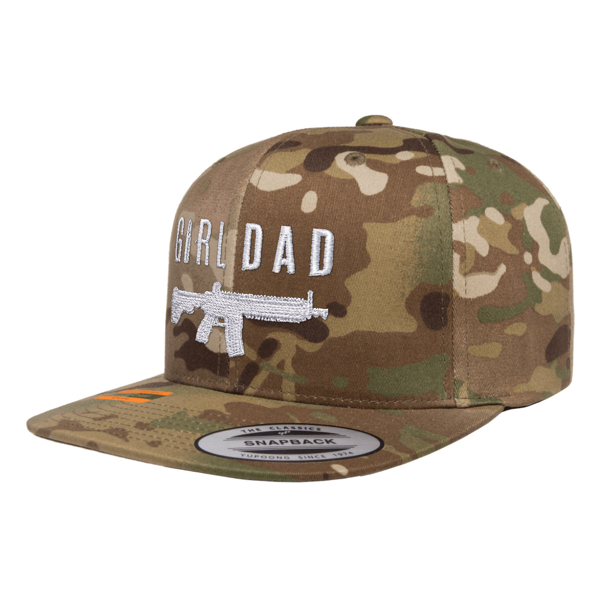 Gun Owning Girl Dad V1 Embroidered Tactical Arid Snapback