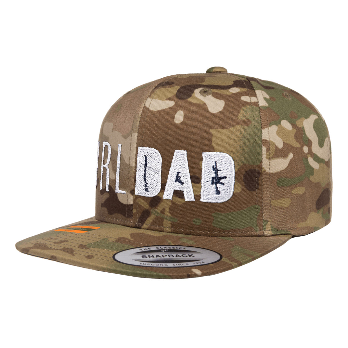 Gun Owning Girl Dad Embroidered Tactical Arid Snapback
