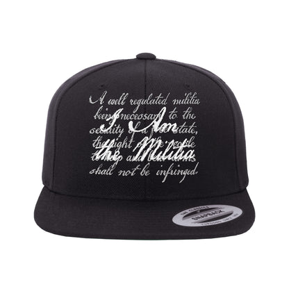 I Am The Militia Embroidered Black Trucker Hat