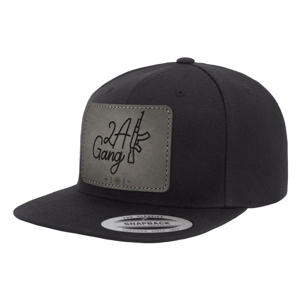 2A Gang Leather Patch Hat Snapback