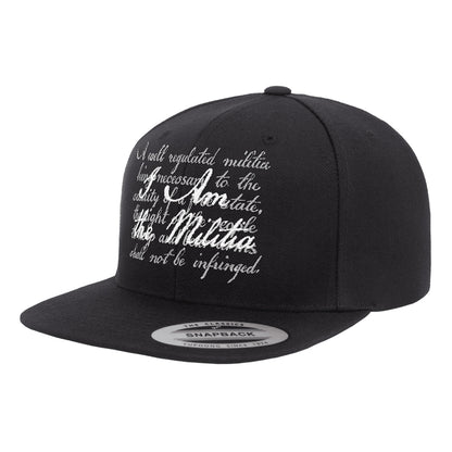 I Am The Militia Embroidered Black Trucker Hat