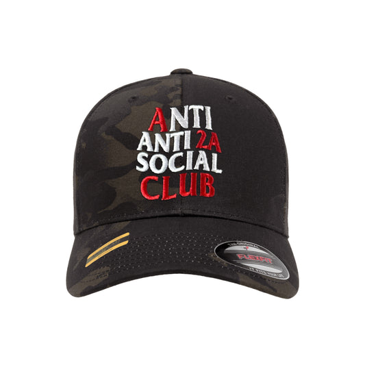 Anti Anti-2A Social Club Black Mutlicam Hat FlexFit