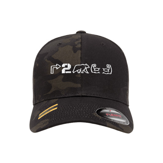 Right To Bear Arms Black Multicam Hat FlexFit