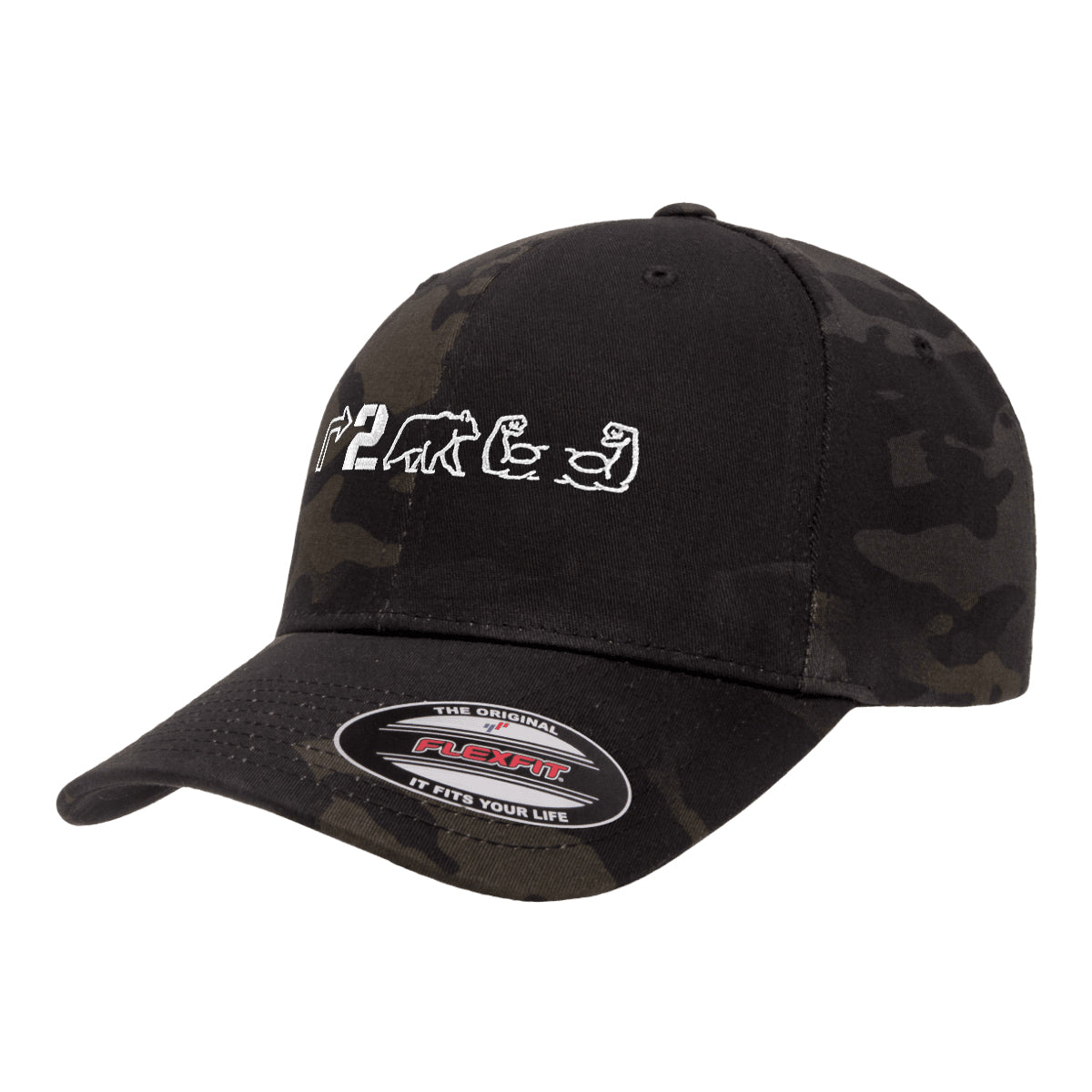 Right To Bear Arms Black Multicam Hat FlexFit