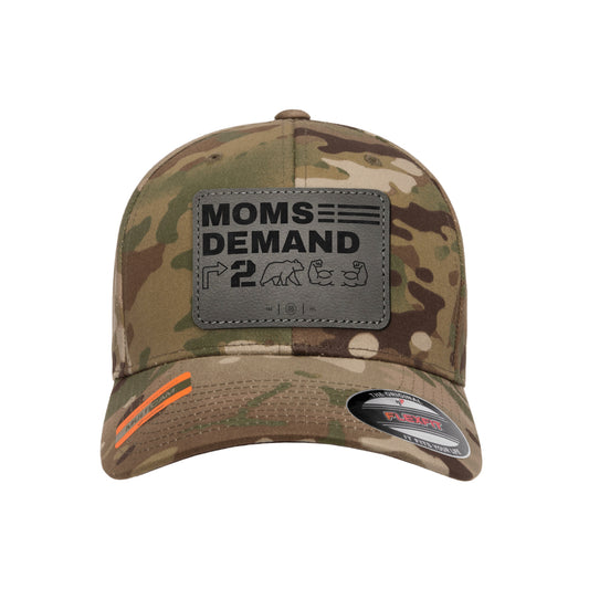 Moms Demand Right To Bear Arms Leather Patch Tactical Arid Hat FlexFit