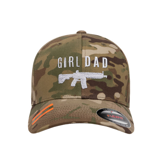 Gun Owning Girl Dad V1 Embroidered Tactical Arid Hat FlexFit
