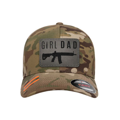 Gun-Owning Girl Dad V1 Leather Patch Tactical Arid Hat FlexFit