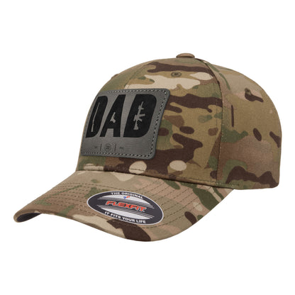 Dad Leather Patch Tactical Arid Hat FlexFit