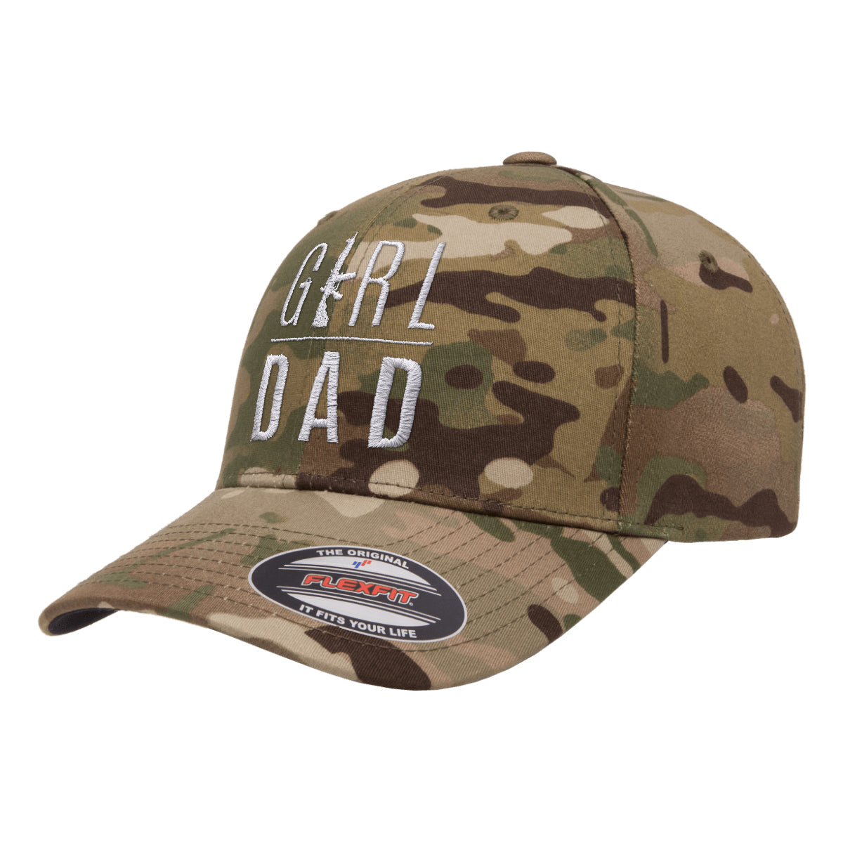 Gun Owning Girl Dad V2 Embroidered Tactical Arid Hat FlexFit