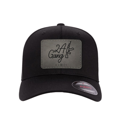 2A Gang Leather Patch Hat FlexFit