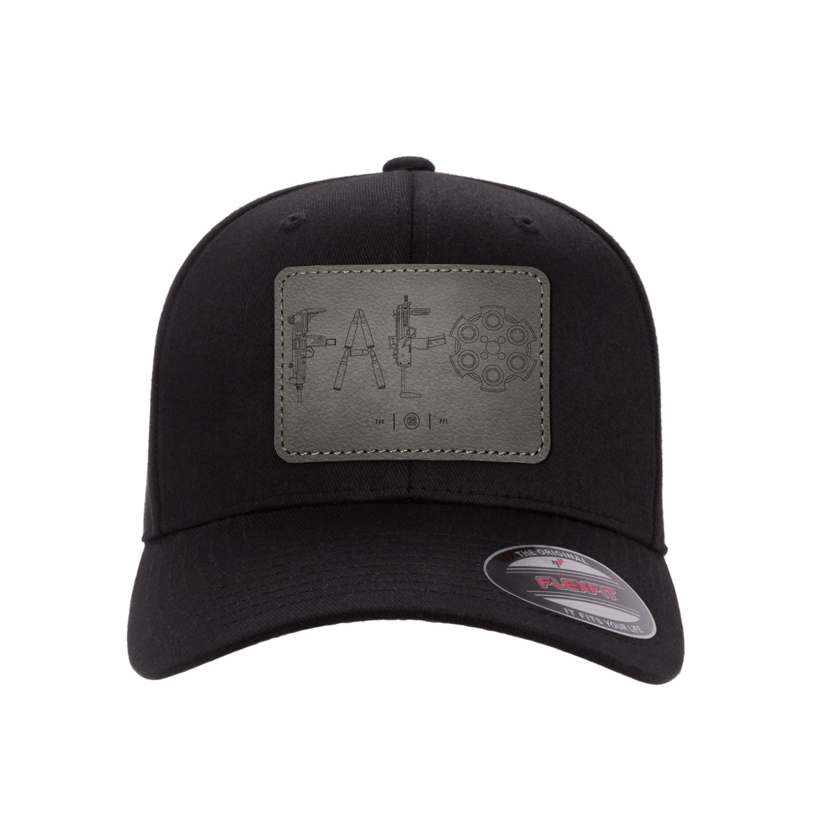 F Around & Find Out FAFO Detailed Leather Patch Hat FlexFit