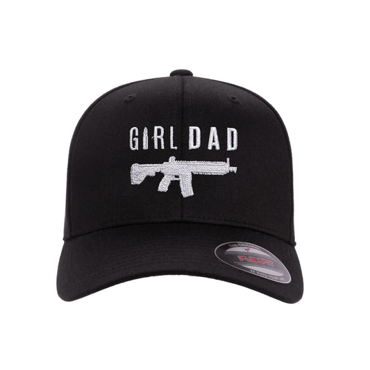 Gun Owning Girl Dad V1 Embroidered Hat FlexFit
