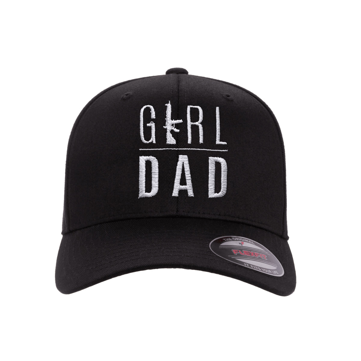 Gun Owning Girl Dad V2 Embroidered Hat FlexFit
