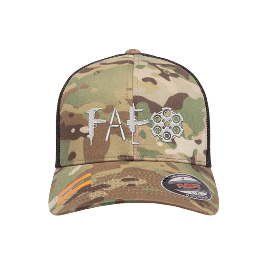 F Around & Find Out FAFO Embroidered Tactical Arid Flexfit Fitted Hat