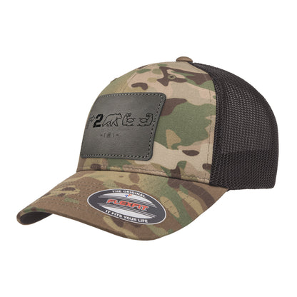 Right To Bear Arms Leather Patch Tactical Arid Flexfit Fitted Hat