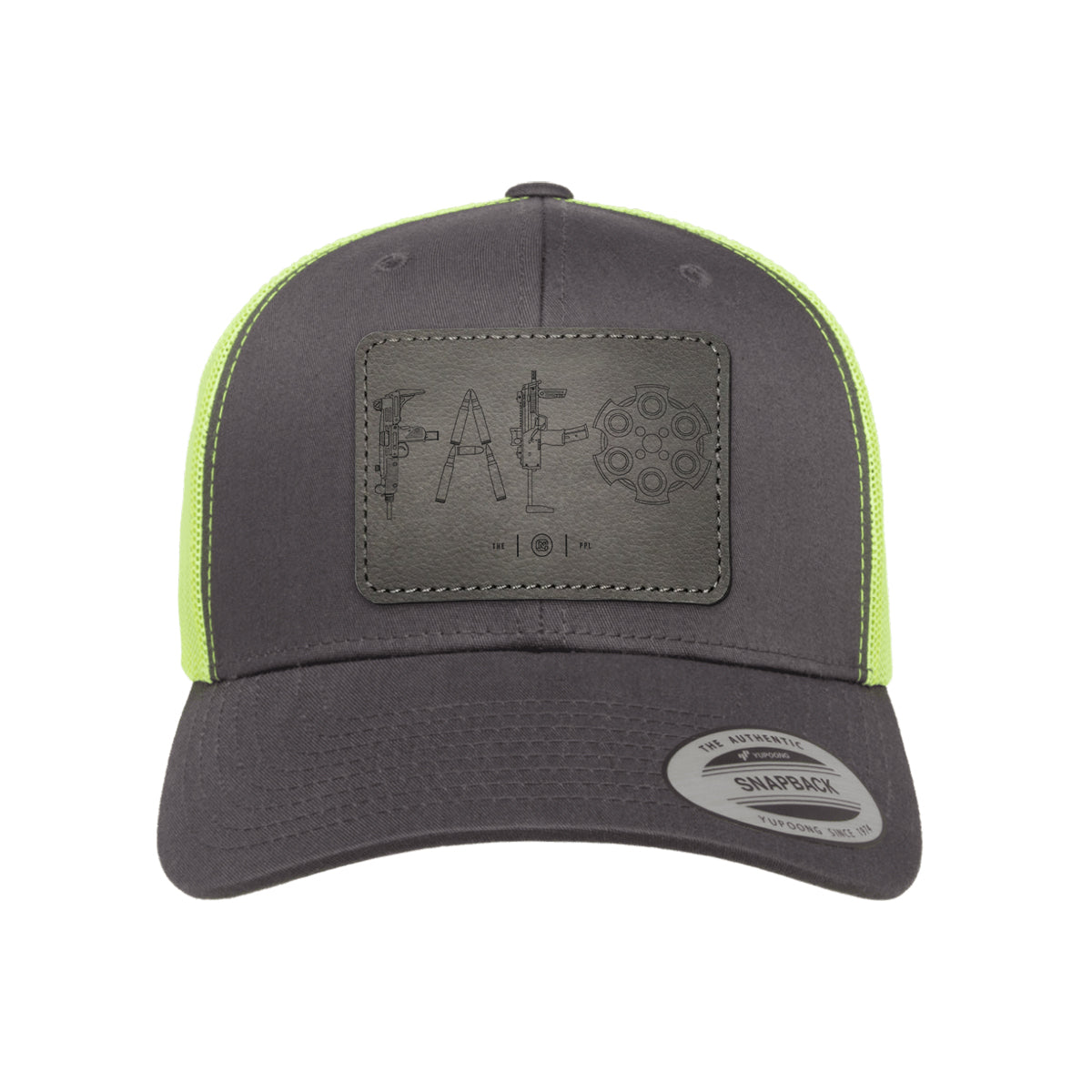 F Around & Find Out FAFO Detailed Leather Patch Trucker Hat