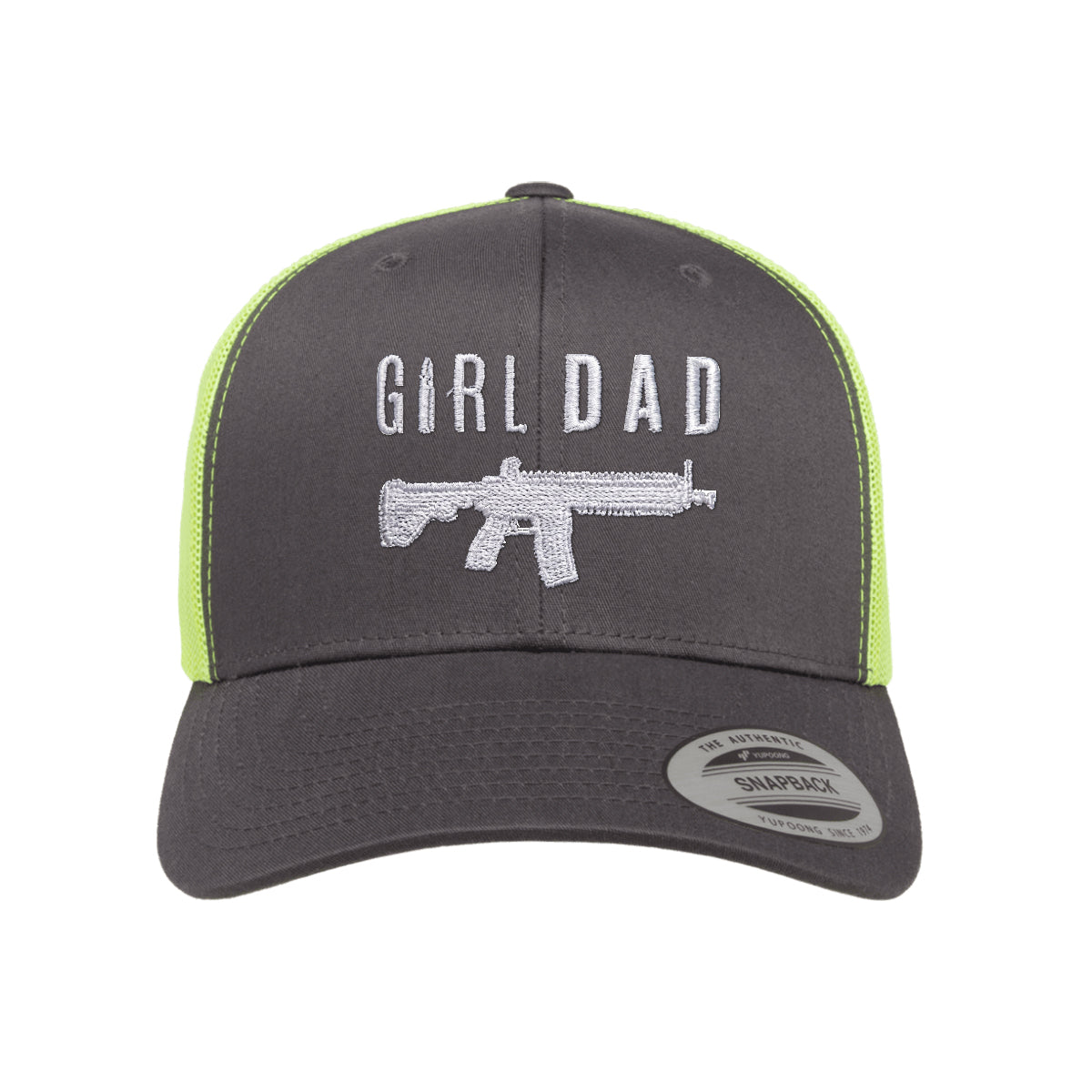 Gun Owning Girl Dad V1 Embroidered Trucker Hat