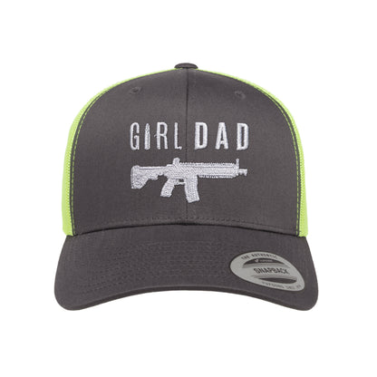 Gun Owning Girl Dad V1 Embroidered Trucker Hat